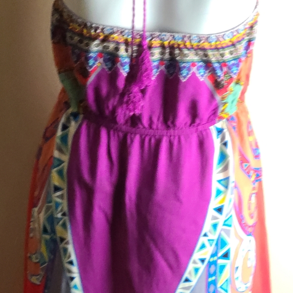 Gilbert long halter rayon dress - Picture 5 of 7